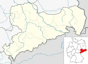 Geithain ubicada en Sajonia