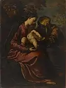 Virgen con el Niño y Santa Ana, de Scarsellino