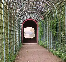 Trampantojo de los jardines de Schlossgarten en Schwetzingen.