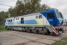 Locomotora CSR SDD7 exportada a Argentina.