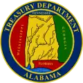 Sello de armas del Departamento del Tesoro de Alabama