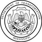 Sello de armas del Departamento de Transporte de Misisipi