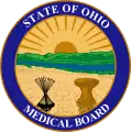 Sello de armas de la Junta Médica de Ohio