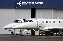 Embraer, empresa industrial de fabricación aeronáutica brasileña.
