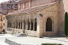 Galería románica de la iglesia de San Millán en Segovia