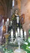 Talla de la Dolorosa en su paso procesional.