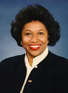 Ex Senadora Carol Moseley Braun de Illinois