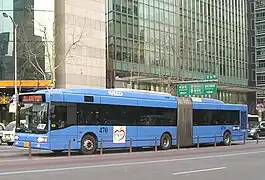 Irisbus CityClass italiano articulado 18 m en Seúl, Corea del Sur