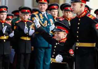 Día del Conocimiento en la Escuela Militar Suvorov de Moscú