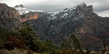 Sierra de Sis vista desde la Sierra del Chordal
