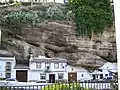 Casas troglodíticas en Setenil de las Bodegas, España