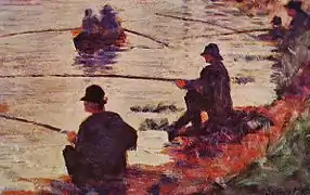 Pescando en el Sena, 1883, Museo de Arte Moderno, Troyes