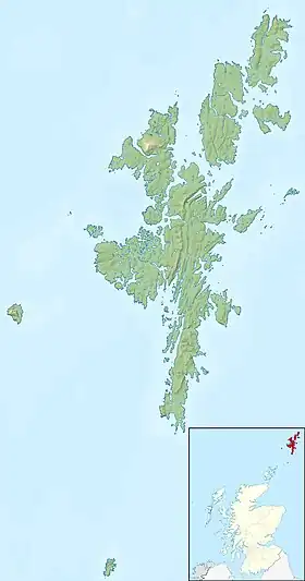 Foula ubicada en Shetland