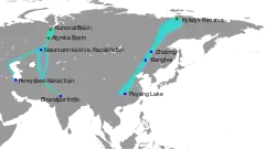 Rutas de migración, cría e invernada.