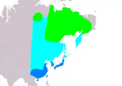 Distribución de Sibirionetta formosa