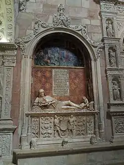 Sepulcro del Doncel de la catedral de Sigüenza. Arcosolio gótico.