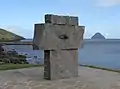 Sigmundur Brestisson - Hin seinasta ferðin, 2006. Monumento en Sandvík en memoria de Sigmundur Brestisson.