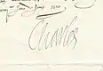 Firma de Carlos IX de Francia