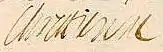 Firma de Cristina de Francia