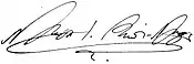 Firma de Pedro II de Montenegro