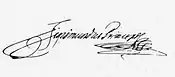 Firma de Segismundo Báthory