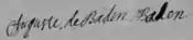 Firma de Augusta de Baden-Baden