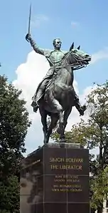 Simón Bolívar, en Washington D. C..