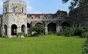 Lavatorium del siglo XII en la abadía de San Bavón, Gante