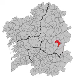 Ubicación del municipio en la provincia.