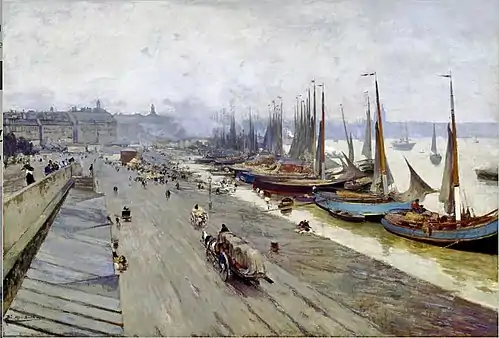 Burdeos visto desde Pont de Pierre (1904)