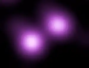 SN 2006gy (superior derecha) y la galaxia de padre NGC 1260.