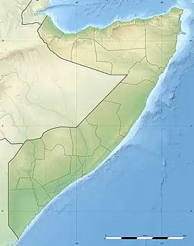 Salweyn ubicada en Somalia