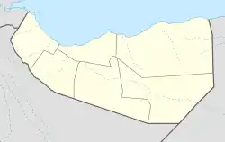 Erigabo ubicada en Somalilandia