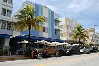 Distrito histórico arquitectónico de Miami Beach de 1920 a 1930.