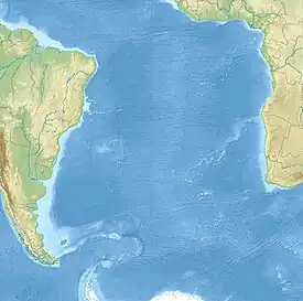 Tristán de Acuña ubicada en Océano Atlántico Sur