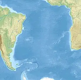 Isla Inaccesible ubicada en Océano Atlántico Sur