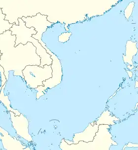 Isla Spratly ubicada en Mar de la China Meridional