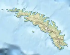 Isla McNish ubicada en Georgia del Sur