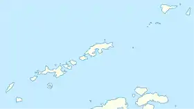 Caleta Mariana ubicada en Islas Shetland del Sur