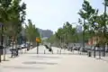 Paseo que une Bellvitge con Hospitalet Centro (Mirando hacia Bellvitge)