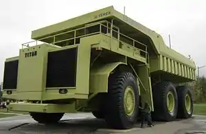 El Terex 33-19 “Titan” fue por mucho tiempo el camión de acarreo más grande de su tipo.