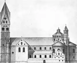 Alzado de la iglesia (antes  1899)