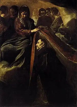 Imposición de la casulla a San Ildefonso, de Velázquez.