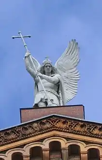 El ángel Miguel en la Iglesia de San Miguel de Berlín.