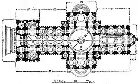 Planta cruciforme de la catedral