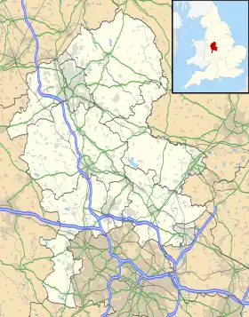 Kinver ubicada en Staffordshire