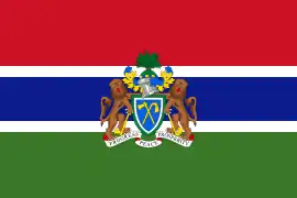 Bandera del Embajador de Gambia