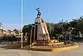 La misma estatua en Tumbes.