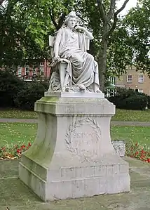 Estatua de Sarah Siddons en Paddington Green, Londres.