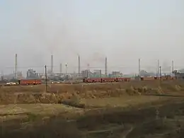 Vista de la planta industrial en Bokaro.